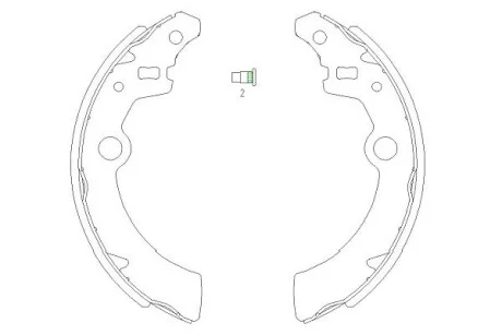 PARTS щоки гальм. SUZUKI Ignis, Wagon R+ для Suzuki KAVO KBS-8907 фото товару