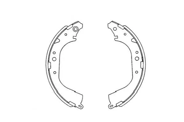 <strong>PARTS NISSAN Щеки тормозные Pathfinder II,4 Runner,Hilux,Land Cruiser KAVO KBS-9901 (фото 1)</strong>