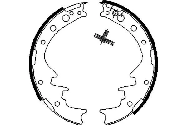 <strong>PARTS TOYOTA Гальмівні колодки барабанні HIACE IV 95- KAVO KBS-9926 (фото 1)</strong>