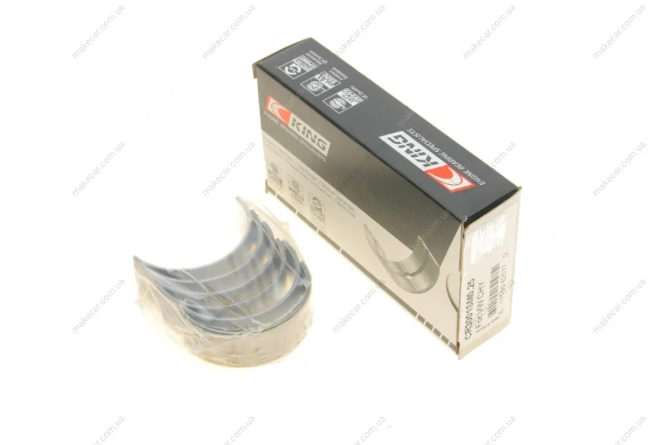 <strong>Підшипники ковзання шатунні King CR3001SM0.25 (фото 1)</strong>