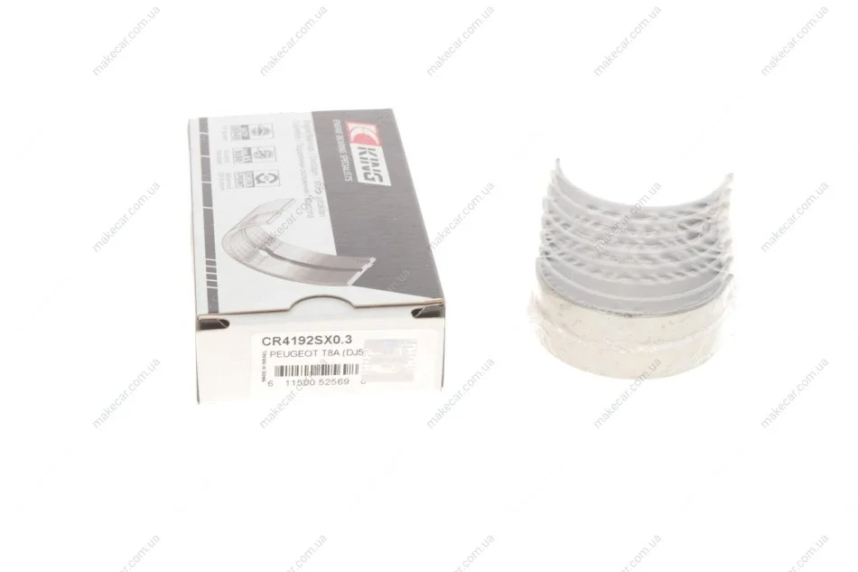 <strong>Підшипники ковзання шатунні King CR4192SX0.3 (фото 1)</strong>