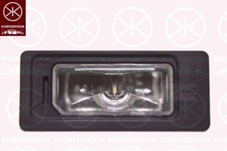 Фонарь подсветки номера, LED, с кронштейном лампы KLOKKERHOLM 00290857 (фото 1)