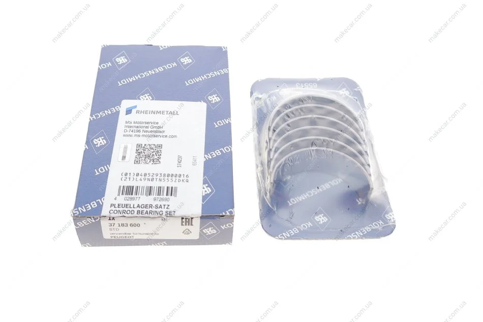 <strong>Вкладиші шатунні HONDA / OPEL / PEUGEOT 1,2 +0,25 KOLBENSCHMIDT 37183600 (фото 1)</strong>
