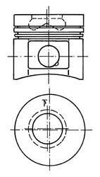 Поршень для KOLBENSCHMIDT 40073600 фото товару