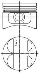 Поршень циліндру ЗМЗ 406 d=93,0 (п/п+ст/к+п/к) П/К (KS) KOLBENSCHMIDT 40075620 фото товара