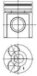 <strong>Поршень d98.43 R6 KOLBENSCHMIDT 40255600 (фото 1)</strong>