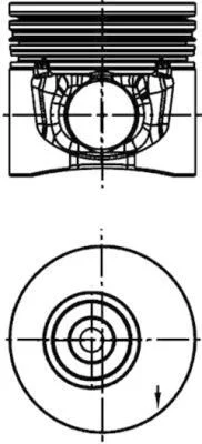 <strong>Поршень KOLBENSCHMIDT 40269610 (фото 1)</strong>