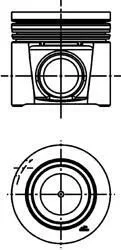Поршень для Fiat KOLBENSCHMIDT 40286600 фото товару