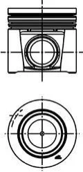 Поршень для Fiat KOLBENSCHMIDT 40286620 фото товару