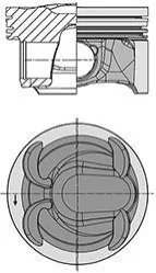 <strong>Поршень з кільцями FORD/LAND ROVER/VOLVO 87.5 TPBA/204PT/B4204T7 2,0 16V 10- (вир-во KS) KOLBENSCHMIDT 40315600 (фото 1)</strong>
