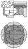 <strong>Поршень з кільцями FORD/LAND ROVER/VOLVO 87.5 TPBA/204PT/B4204T7 2,0 16V 10- (вир-во KS) KOLBENSCHMIDT 40315600 (фото 1)</strong>