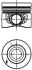 Поршень в комплекті на 1 циліндр, STD KOLBENSCHMIDT 40558600 (фото 1)