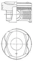 <strong>Поршень двигуна 71,50 KOLBENSCHMIDT 41250610 (фото 1)</strong>