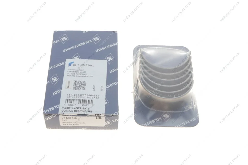 <strong>Вкладиші шатунні 0,25 Skoda Fabia/Roomster / VW Polo 1.2/1.4 TDI 99-> KOLBENSCHMIDT 77 556 610 (фото 1)</strong>