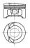 <strong>Поршень KOLBENSCHMIDT 91033620 (фото 1)</strong>