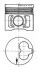 <strong>Поршень з кільцями MB 89,00 OM601/602 (вир-во KS) KOLBENSCHMIDT 91 372 600 (фото 2)</strong>