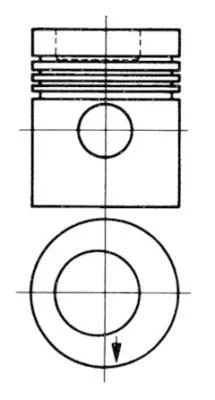 <strong>Поршень KOLBENSCHMIDT 93882600 (фото 1)</strong>