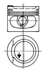 Поршень для Audi, Volkswagen, Seat KOLBENSCHMIDT 93928600 фото товару