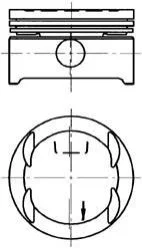 <strong>Поршень, комплект OPEL X16XE 1,6 16V KOLBENSCHMIDT 94637600 (фото 1)</strong>
