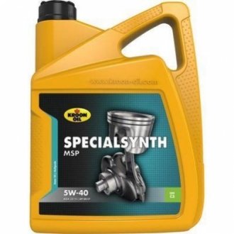 Моторное масло Specialsynth MSP 5W-40 синтетическое 5 л KROON OIL 31256