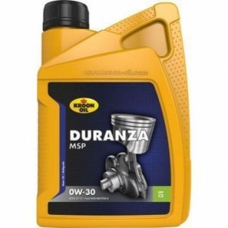 Моторное масло Duranza MSP 0W-30 синтетическое 1 л KROON OIL 32382