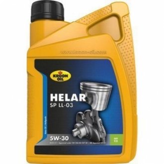 Моторное масло Helar SP LL-03 5W-30 синтетическое 1 л KROON OIL 33094