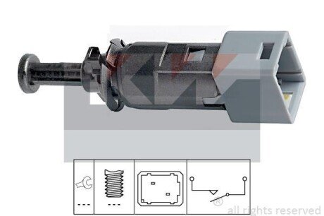 Датчик педалі гальм/зчеплення (аналог EPS 1.810.150/Facet 7.1150) KW 510 150 фото товару