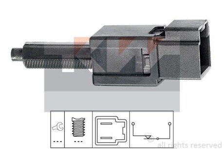 Датчик педалі гальм/зчеплення (аналог EPS 1.810.165/Facet 7.1165) KW 510 165 фото товару