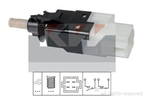 Датчик педалі гальм/зчеплення (аналог EPS 1.810.252/Facet 7.1252) KW 510 252 фото товару