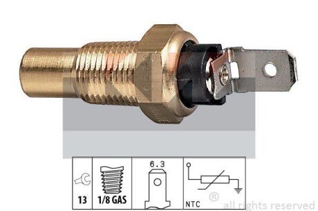 Датчик температури охолодж. рідини/масла/топлива (аналог EPS 1.830.080/Facet 7.3080) KW 530 080 фото товара