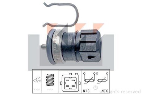 Датчик температури охолодж. рідини/масла/топлива (аналог EPS 1.830.251/Facet 7.3251) KW 530 251 фото товара