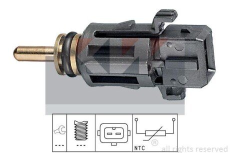 Датчик температури охолодж. рідини/масла/топлива (аналог EPS 1.830.279/Facet 7.3279) KW 530 279 фото товара