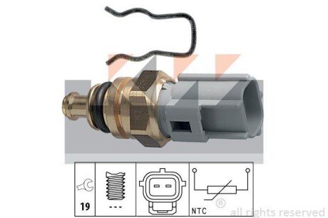 Датчик температури охолодж. рідини/масла/топлива (аналог EPS 1.830.285 /Facet 7.3285) KW 530 285 фото товару