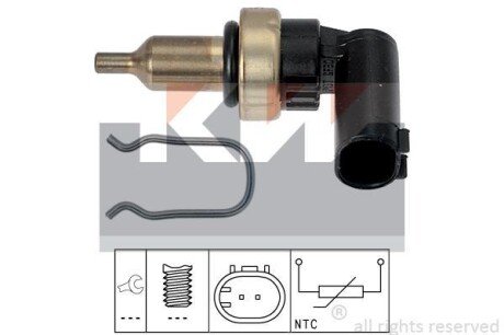 Датчик температури охолодж. рідини/масла/топлива (аналог EPS 1.830.343/Facet 7.3343) KW 530 343 фото товара