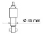 <strong>Амортизатор FORD/NISSAN Maverick/Terrano "F "88-97 "(Gas) KYB 554070 (фото 2)</strong>