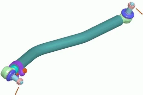 Поздовжня рульова тяга RVI, VOLVO, L=900 mm для LEMFORDER 38660 01 фото товару