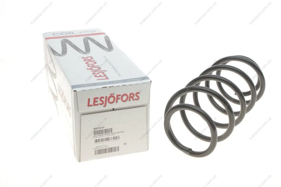 <strong>Пружина підвіски передня OPEL/VAUXHA. LESJOFORS 4063459 (фото 1)</strong>