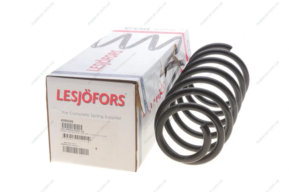 <strong>Пружина підвіски передня VW LESJOFORS 4095026 (фото 1)</strong>