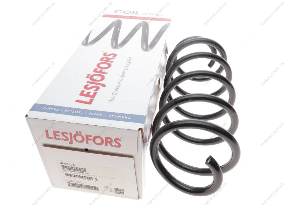 <strong>Пружина підвіски передня VW LESJOFORS 4095074 (фото 1)</strong>