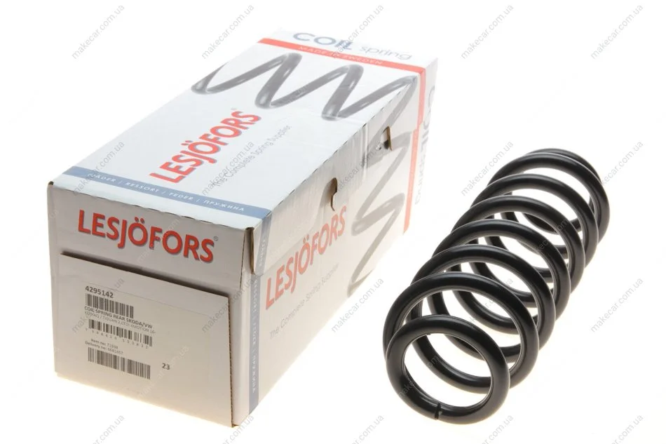 <strong>Пружина підвіски передн Лів/Прав SKODA KODIAQ I VW TIGUAN 1.4-2.0D 01.16- LESJOFORS 4295142 (фото 1)</strong>