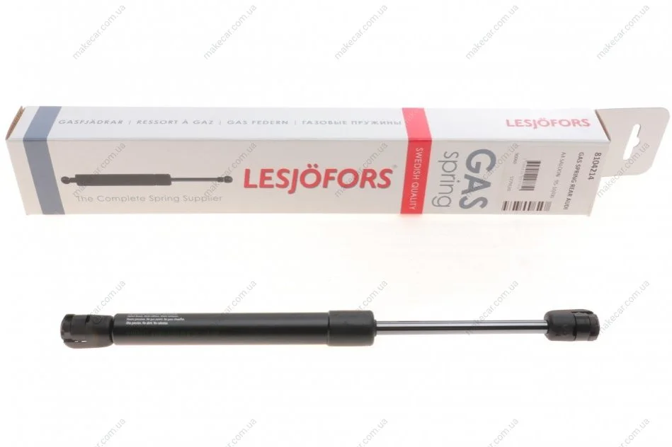<strong>Газова пружина кришки багажника AUDI (вир-во Lesjofors) LESJOFORS 8104214 (фото 1)</strong>