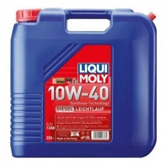 Моторна олія Diesel Leichtlauf 10W-40 напівсинтетична 20 л LIQUI MOLY 1388