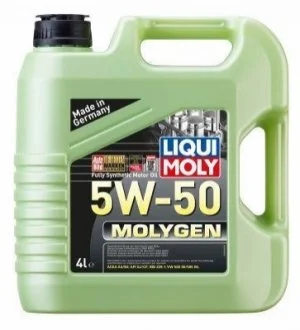 Олива моторна Molygen 5W-50 4л для Skoda, Saab, Audi, Volkswagen, Renault LIQUI MOLY 2543 фото товару