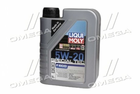 LM 1л SPECIAL TEC F 5W-20 Олива двигуна ACEA C5, API SN, Ford WSS-M2C 948-B | Jaguar / Land Rover STJLR.03.5004 LIQUI MOLY 3840 фото товара