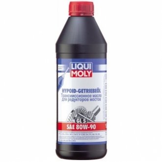 Масло трансмиссионное HYPOIDGETRIEBEOIL GL5 80W90 1л LIQUI MOLY 3924 фото товара