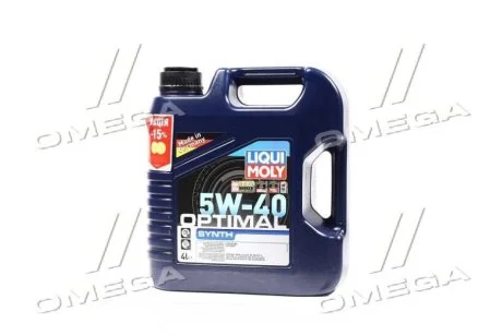 Олива моторна Optimal Synth 5W-40 4л для Volkswagen, Alfa Romeo, Opel, Nissan, Daewoo LIQUI MOLY 3926 фото товару