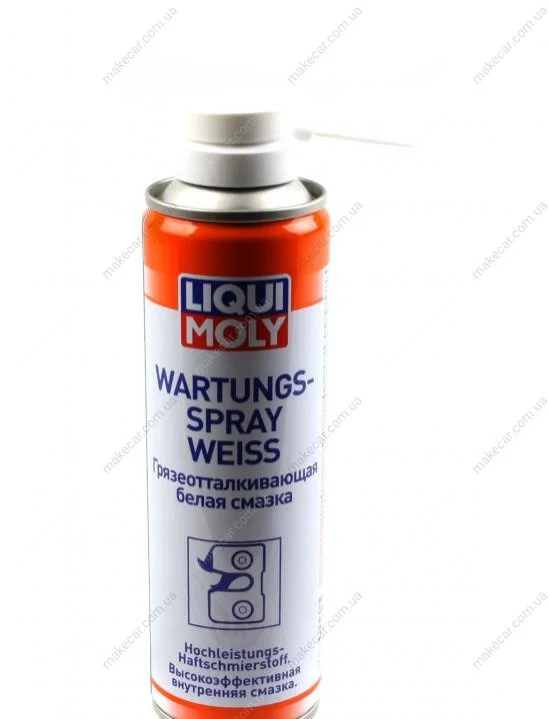 <strong>Мастило біле що відштовхує бруд Wartungs-Spray Weiss 250ml LIQUI MOLY 3953 (фото 1)</strong>