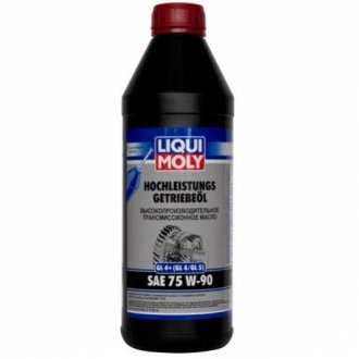 Масло трансмиссионное HOCHLEISTUNGSGETRIEBEOIL GL4+ (GL4/GL5) SAE 75W90 1л LIQUI MOLY 3979 фото товара