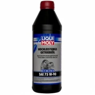 Масло трансмиссионное HOCHLEISTUNGSGETRIEBEOIL GL4+ (GL4/GL5) SAE 75W90 1л для Skoda, Seat, Volkswagen, Ford, Mercedes LIQUI MOLY 3979 фото товара