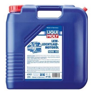 Олива моторна LKW LeichtlaufMotoroil 10W-40, 20л. LIQUI MOLY 4743 фото товара